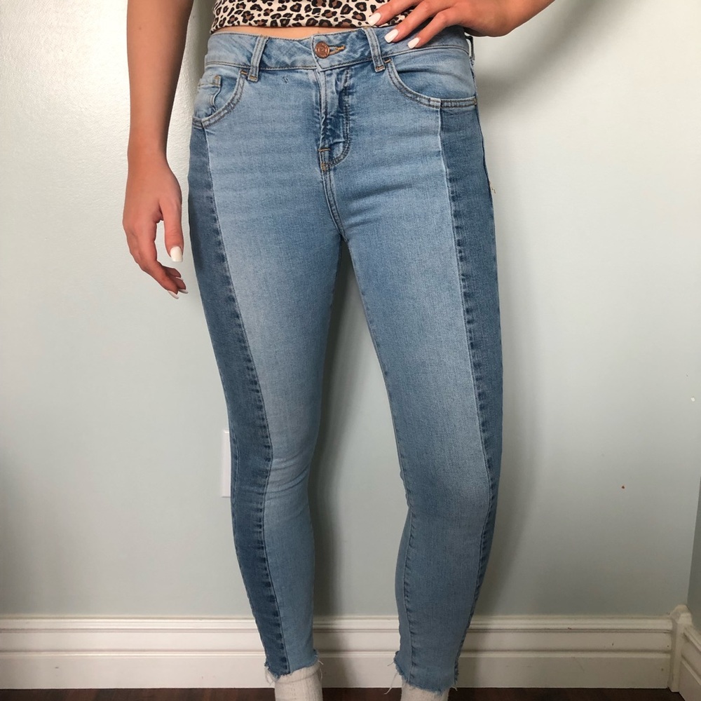 ASOS colorblock jeans